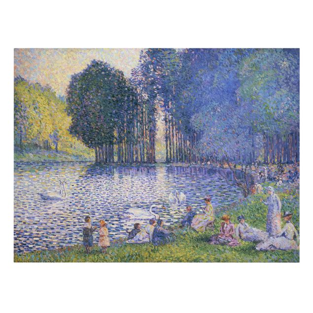 Canvastavlor Paris Henri Edmond Cross - The Lake In The Bois De Boulogne
