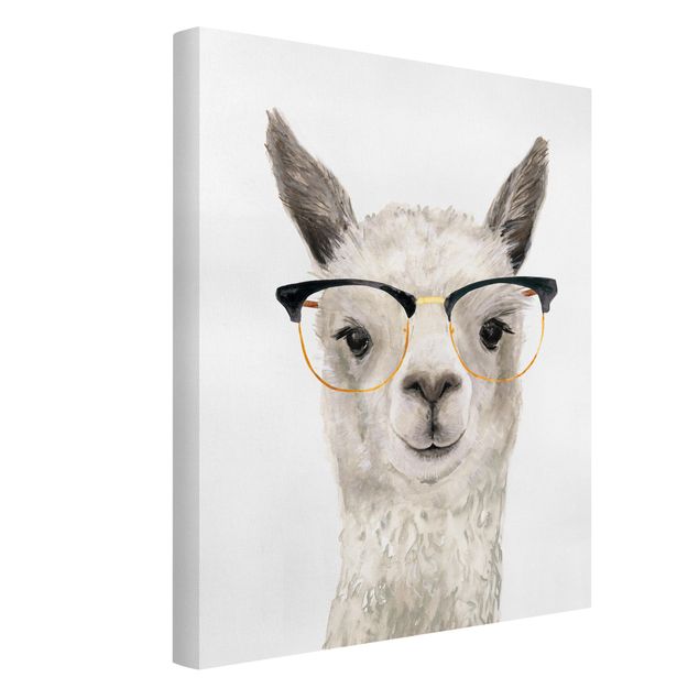 Tavlor modernt Hip Lama With Glasses I