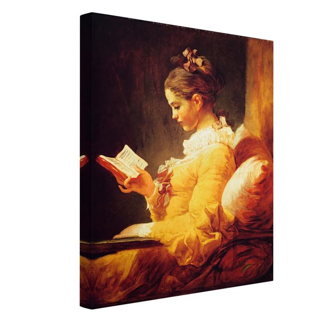 Konststilar Jean Honoré Fragonard - Young Girl Reading