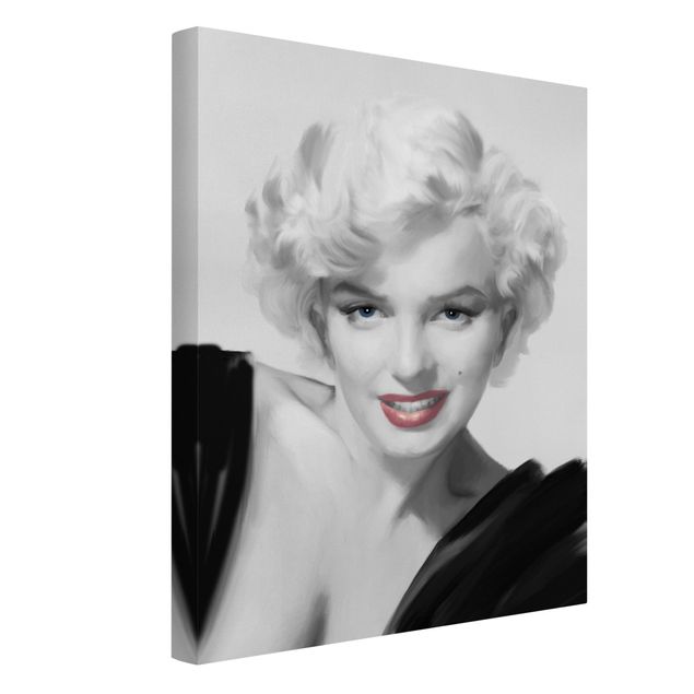 Tavlor porträtt Marilyn On Sofa