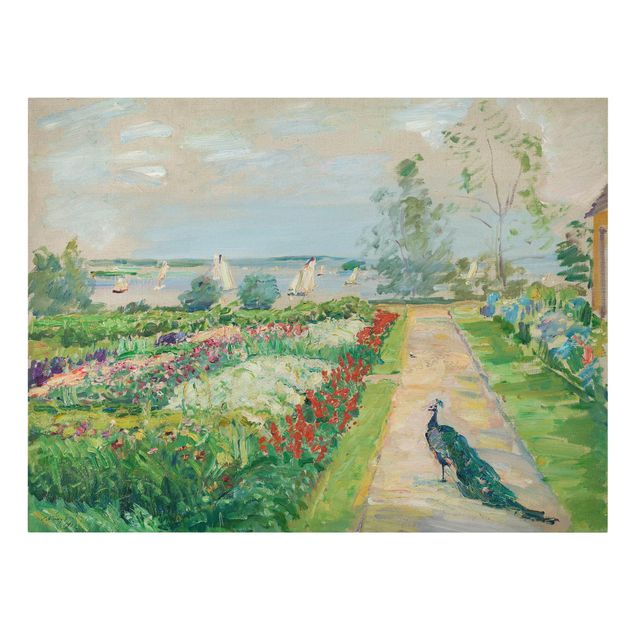 Canvastavlor konstutskrifter Max Slevogt - Flower Garden In New-Cladow