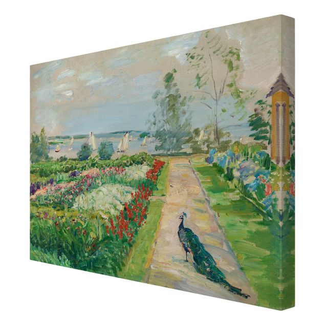 Tavlor konstutskrifter Max Slevogt - Flower Garden In New-Cladow