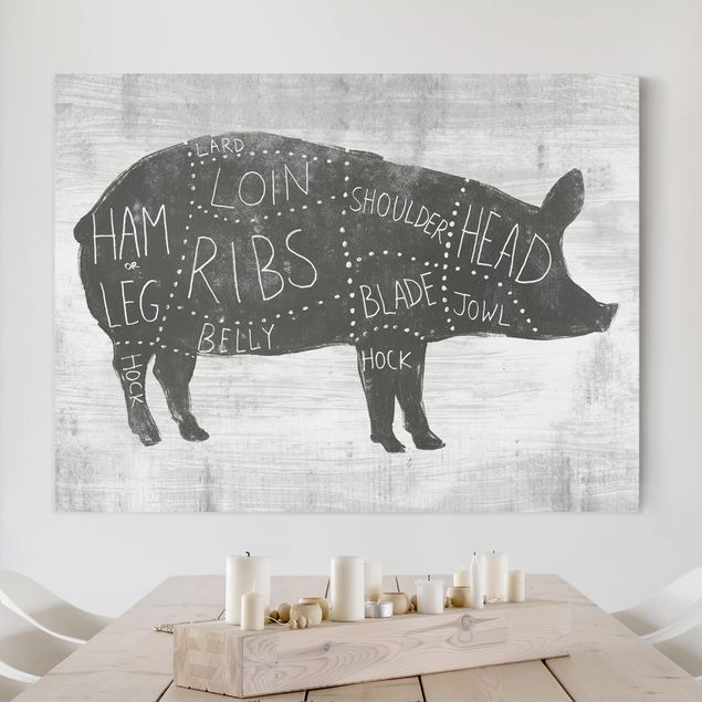 Kök dekoration Butcher Board - Pig