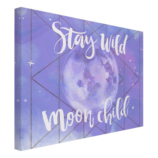 Tavlor andlig Moon Child - Stay Wild