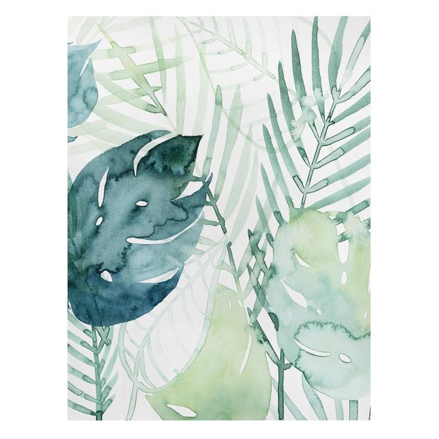 Tavlor grön Palm Fronds In Watercolour I