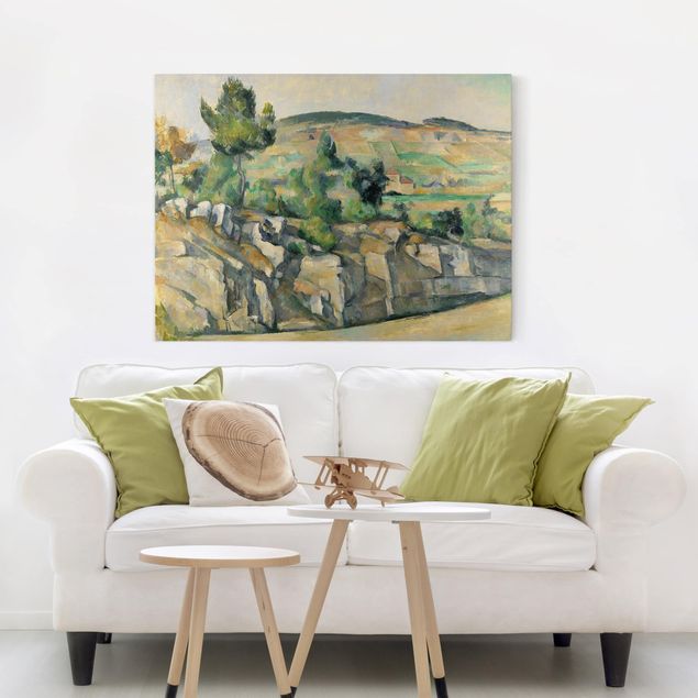 Konststilar Post Impressionism Paul Cézanne - Hillside In Provence