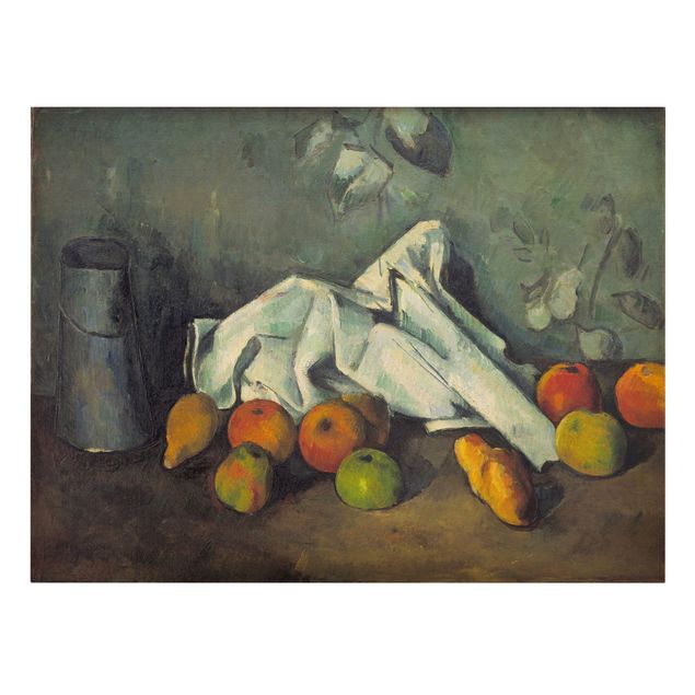 Konststilar Paul Cézanne - Still Life With Milk Can And Apples