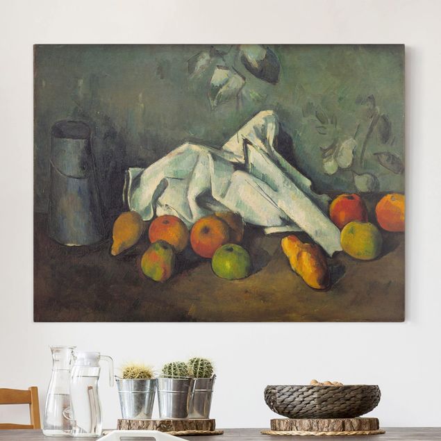 Kök dekoration Paul Cézanne - Still Life With Milk Can And Apples