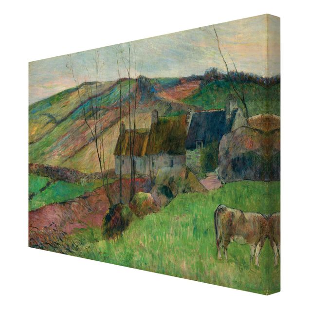 Tavlor bergen Paul Gauguin - Cottages On The Side Of Montagne Sainte-Marguerite