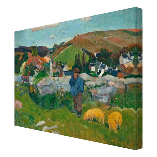 Canvastavlor konstutskrifter Paul Gauguin - The Swineherd