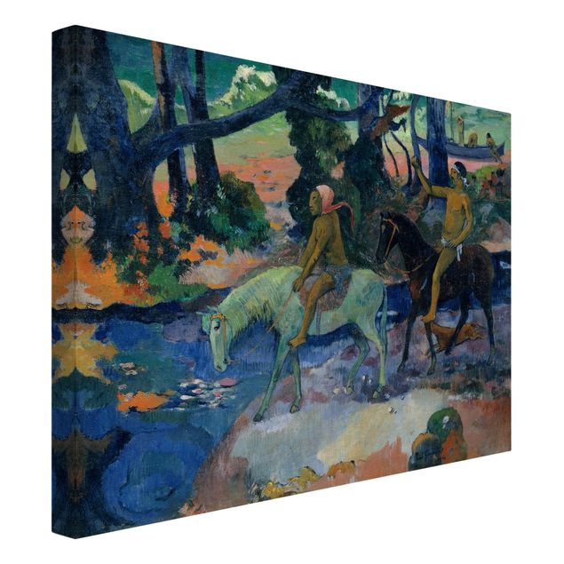 Canvastavlor hästar Paul Gauguin - Escape, The Ford