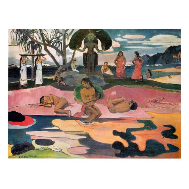 Tavlor landskap Paul Gauguin - Day Of The Gods (Mahana No Atua)