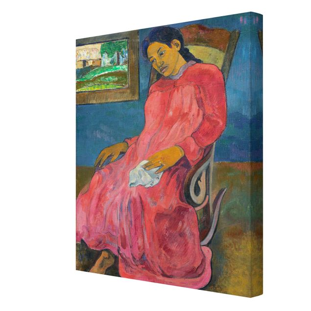 Tavlor konstutskrifter Paul Gauguin - Faaturuma (Melancholic)