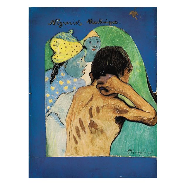 Canvastavlor konstutskrifter Paul Gauguin - Nègreries Martinique