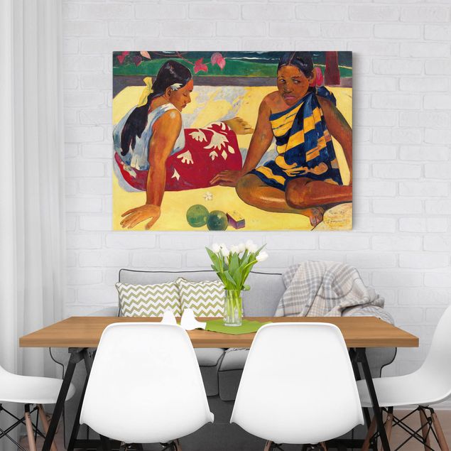 Konstutskrifter Paul Gauguin - Parau Api (Two Women Of Tahiti)