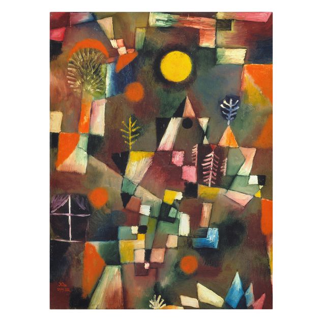 Canvastavlor konstutskrifter Paul Klee - The Full Moon