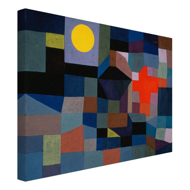 Canvastavlor konstutskrifter Paul Klee - Fire At Full Moon