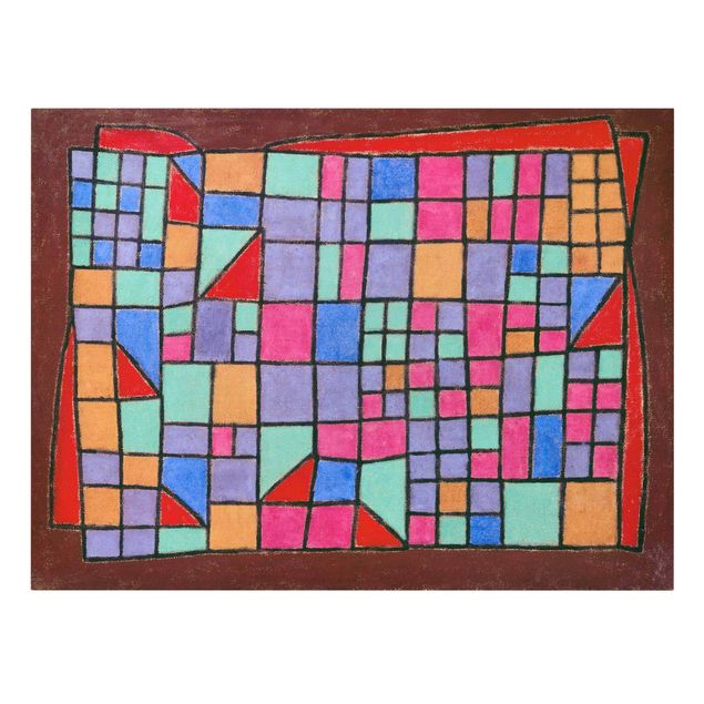 Canvastavlor mönster Paul Klee - Glass Facade