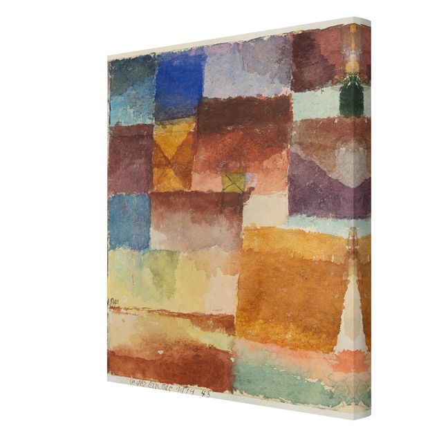 Canvastavlor abstrakt Paul Klee - In the Wasteland