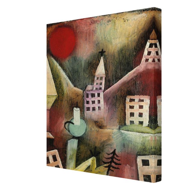 Canvastavlor konstutskrifter Paul Klee - Destroyed Village