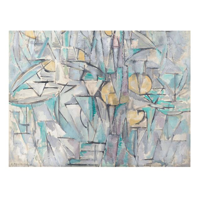 Canvastavlor konstutskrifter Piet Mondrian - Composition X