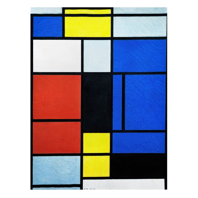 Canvastavlor konstutskrifter Piet Mondrian - Tableau No. 1