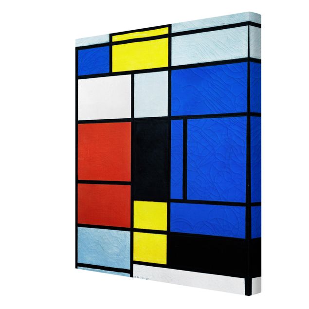 Canvastavlor mönster Piet Mondrian - Tableau No. 1