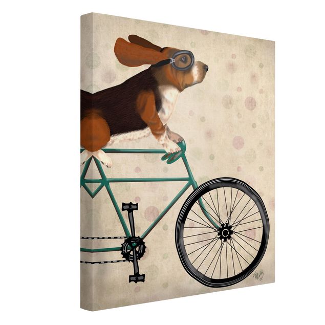 Tavlor hundar Cycling - Basset On Bike