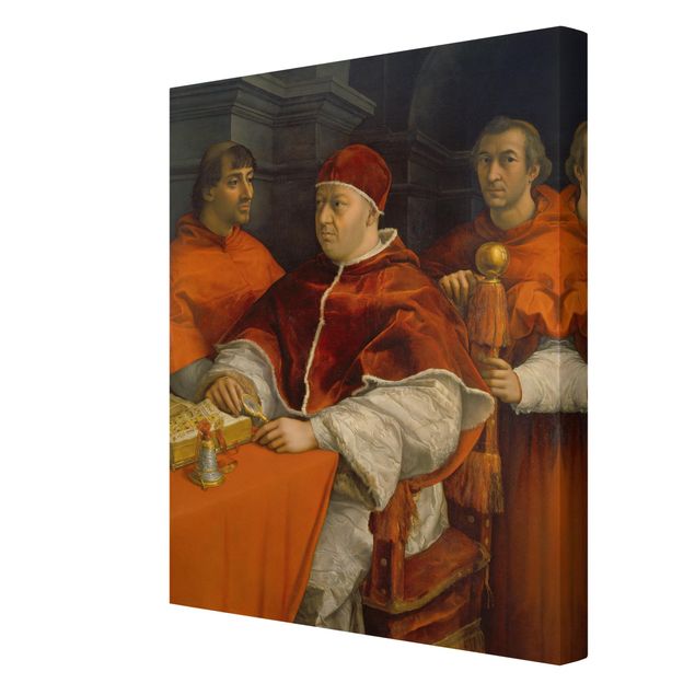 Canvastavlor konstutskrifter Raffael - Portrait of Pope Leo X