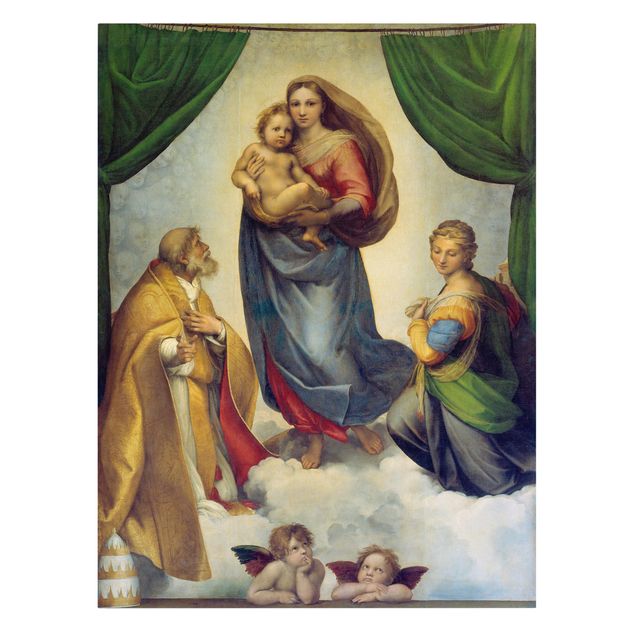 Canvastavlor konstutskrifter Raffael - The Sistine Madonna