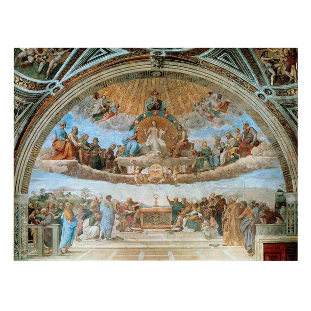 Canvastavlor konstutskrifter Raffael - Disputation Of The Holy Sacrament