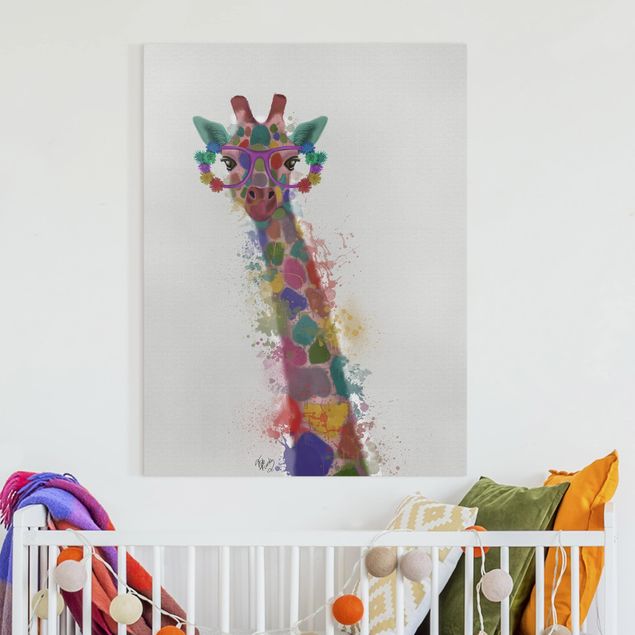 Inredning av barnrum Rainbow Splash Giraffe