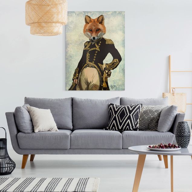 Canvastavlor djur Animal Portrait - Fox Admiral