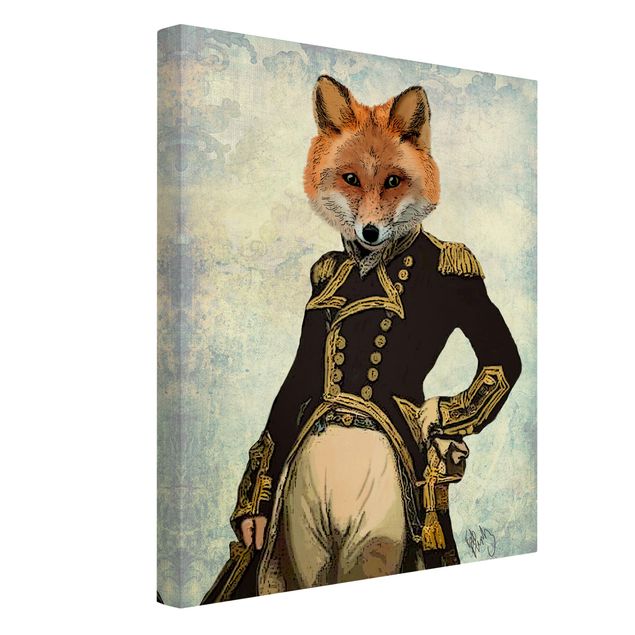 Tavlor modernt Animal Portrait - Fox Admiral