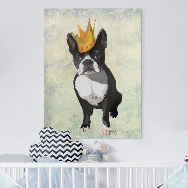 Canvastavlor hundar Animal Portrait - Terrier King