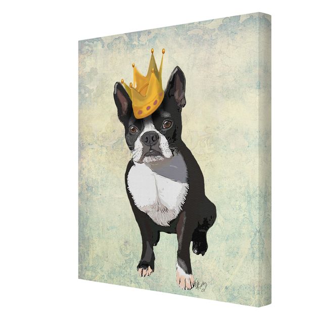 Tavlor modernt Animal Portrait - Terrier King