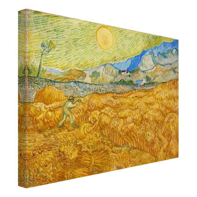 Konststilar Post Impressionism Vincent Van Gogh - The Harvest, The Grain Field