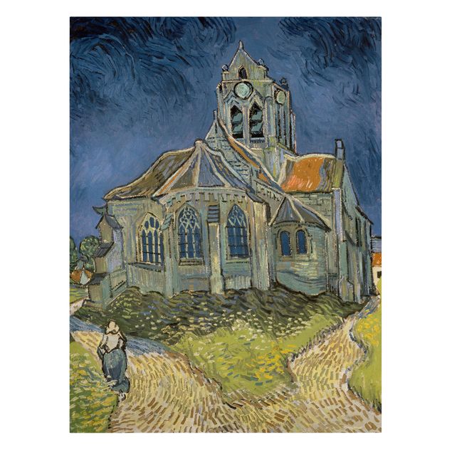 Konststilar Post Impressionism Vincent van Gogh - The Church at Auvers