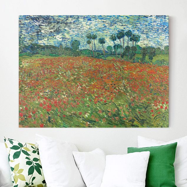 Tavlor vallmor Vincent Van Gogh - Poppy Field