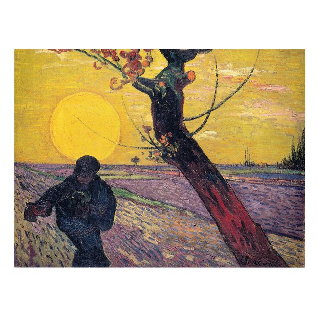 Konstutskrifter Vincent Van Gogh - Sower With Setting Sun