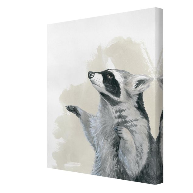 Tavlor grått Forest Friends - Raccoon