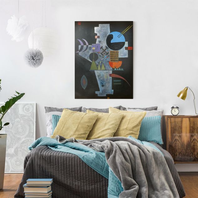 Canvastavlor hundar Wassily Kandinsky - Cross Shape