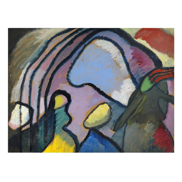 Canvastavlor konstutskrifter Wassily Kandinsky - Study For Improvisation 10