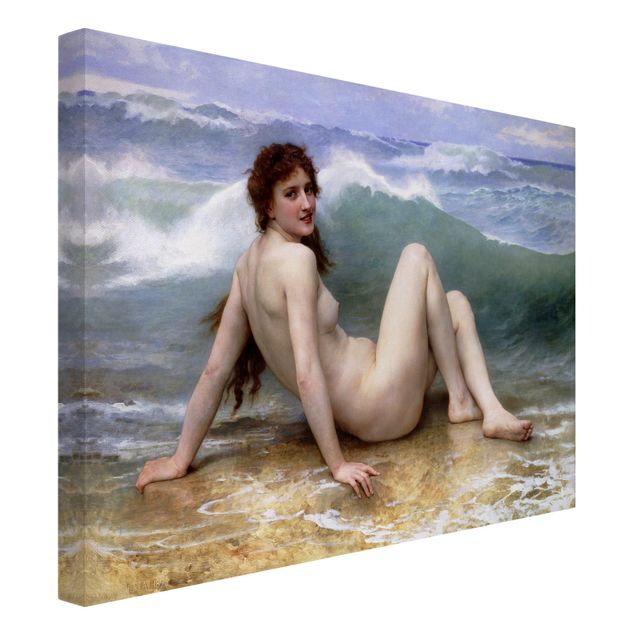 Tavlor landskap William Adolphe Bouguereau - The Wave