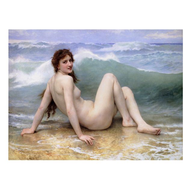 Tavlor stränder William Adolphe Bouguereau - The Wave