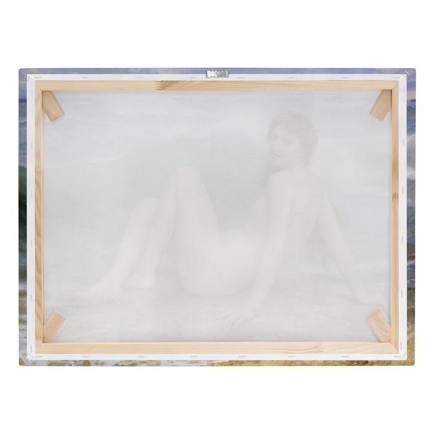 Tavlor naken och erotik William Adolphe Bouguereau - The Wave