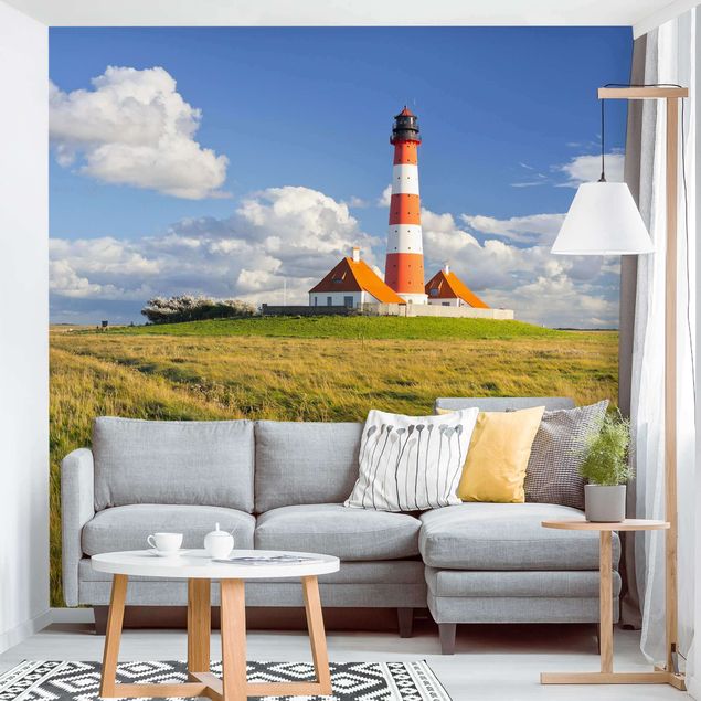 Fototapeter fyrar Lighthouse In Schleswig-Holstein