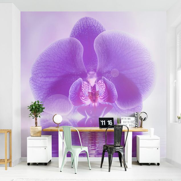 Tapeter modernt Purple Orchid On Water