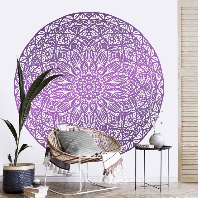 Kök dekoration Mandala Ornament In Purple
