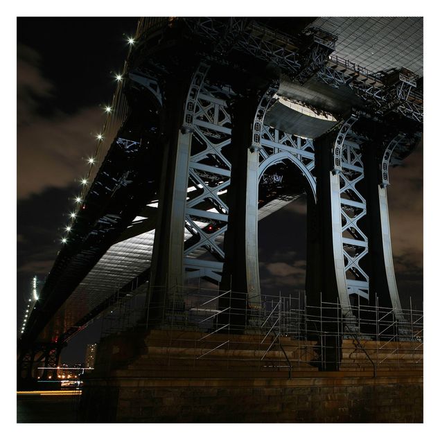 Tapeter Manhattan Bridge At Night